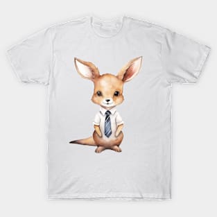 Kangaroo Wearing a Tie T-Shirt